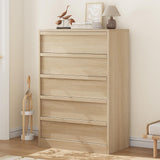 Cassettiera Garvee a 5 cassetti, moderna in legno con ampio spazio di archiviazione per camera da letto e soggiorno, 74,5 cm di larghezza x 40 cm di profondità x 109,5 cm di altezza