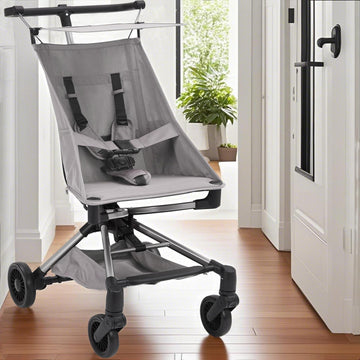 Passeggino leggero Garvee, compatto e pieghevole, con borsa da viaggio per città e viaggi, 18,5x17,7x19,3 pollici, grigio