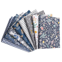 Garvee Set 8 Pezzi Tessuto Cotone 50x50 cm Multimotivi Morbido Traspirante Stampa Floreale Fatti a Mano