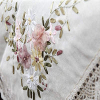 Garvee Kit fai da te per ricamo Tovaglia 90x90 cm in cotone quadrato senza telaio da ricamo per la decorazione della casa