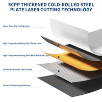 Mobiletto portadocumenti in metallo Garvee con 2 cassetti e serratura, resistente, design antiribaltamento, acciaio da 0,6 mm, verniciato a polvere, sotto la scrivania, ufficio, casa