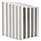 Garvee 6 Filtri Cappa Commerciali Filtro 6 Scanalature Alta Efficienza 49,5x49,5 cm Acciaio Inox 430 Cucina Professionale - 