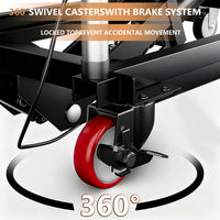 Tavolo elevatore Garvee da 28,4 pollici – Regolazione manuale dell'altezza, capacità di carico di 500 libbre, dimensioni 28" x 18", nero e giallo per officine e magazzini.