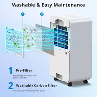 Deumidificatore elettrico GARVEE da 16 litri, display digitale, modalità intelligente, tubo di scarico, funzione di asciugatura del bucato, timer 24 ore - contro umidità e muffa, deumidificatore extra silenzioso per casa, bagno e cantina