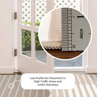 Tappeto per soggiorno Garvee 120x170, lavabile, a pelo corto, beige, antiscivolo, per camera da letto, ufficio, arredamento per la casa