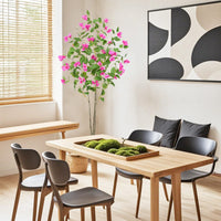Albero di bouganville artificiale Garvee da 182.88 cm, seta realistica, vaso stabile, verde, per studio fotografico e decorazione
