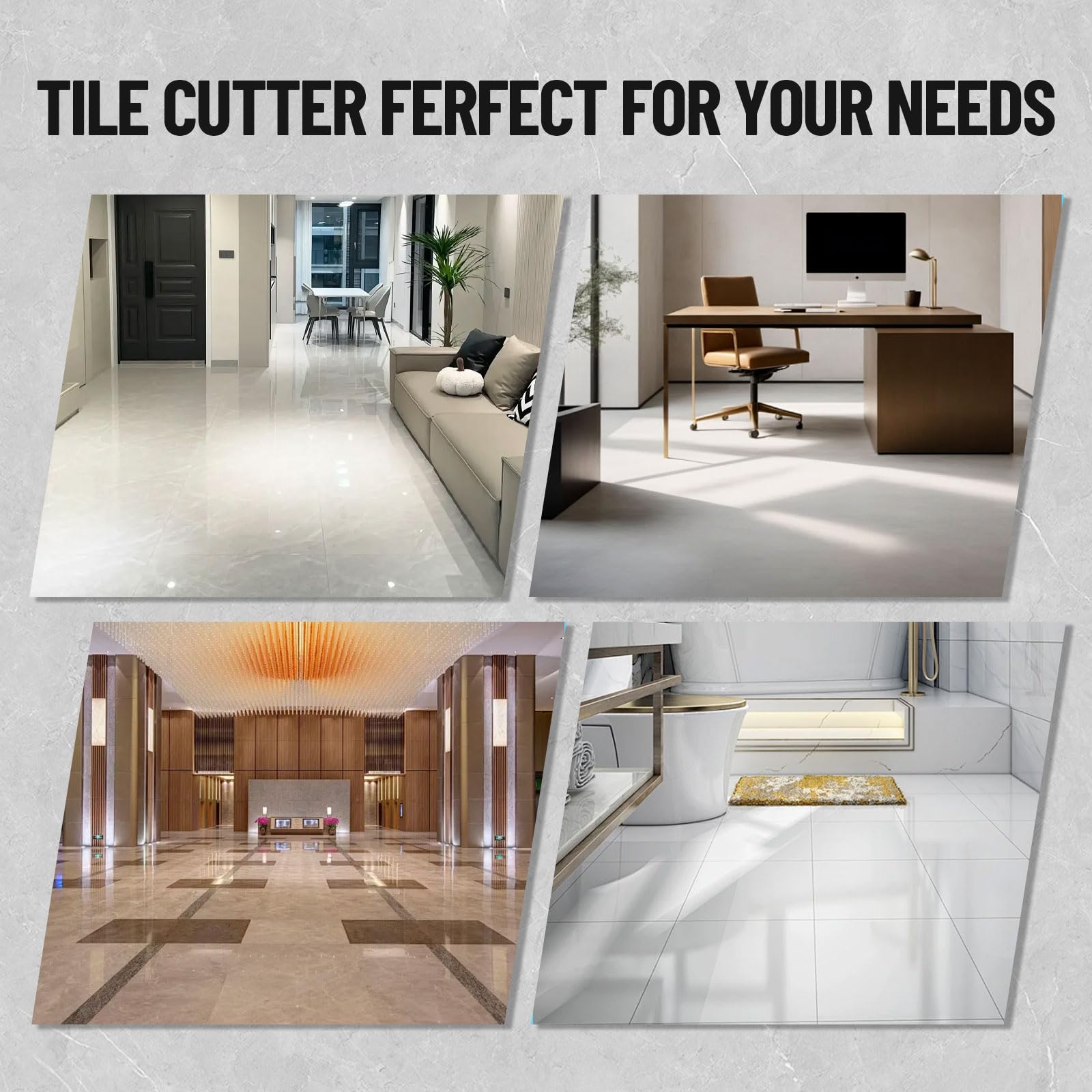 Tagliapiastrelle manuale Garvee da 24 pollici con ruota in carburo di tungsteno, posizionamento a infrarossi, telaio in alluminio, gomma antiscivolo, impugnatura ergonomica per lavori domestici e industriali di precisione