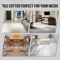 Tagliapiastrelle manuale Garvee da 24 pollici con ruota in carburo di tungsteno, posizionamento a infrarossi, telaio in alluminio, gomma antiscivolo, impugnatura ergonomica per lavori domestici e industriali di precisione