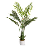 Pianta Artificiale Areca-Palme Garvee 105/110 cm - PEVA Robusta - Interni Casa Ufficio - Verde Naturale - 110 Areca-Palme