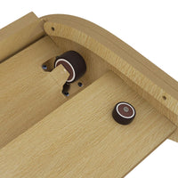 Garvee Cat Cyclette da 45 pollici Tapis roulant silenzioso in legno massello per fitness da interno con serratura di sicurezza Tappeto rimovibile