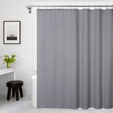 Tenda Doccia Garvee Stoffa Moderna a Righe Impermeabile 183x198cm Grigia per Bagno Hotel