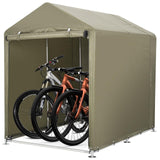 Garvee Copertura per Bici e Auto Protettiva Resistente Impermeabile Telaio in Acciaio Montaggio Facile per Esterni - Verde