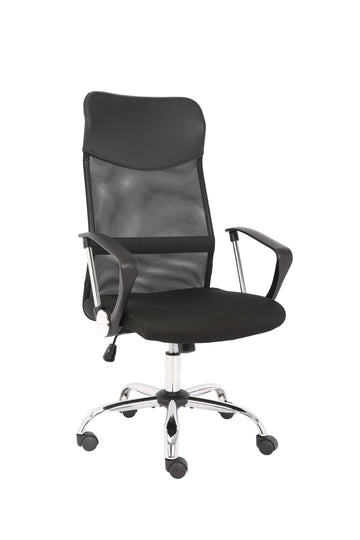 Sedia da ufficio ergonomica Garvee con supporto lombare regolabile, poggiatesta e braccioli per ufficio e gaming, altezza regolabile, nera