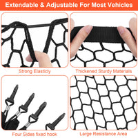 Garvee Hundegitter Auto Kofferraum 130x90cm Elastico Poliestere Universale SUV Van LKW Nero