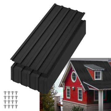 Garvee set da 20 pezzi di lamiere per coperture metalliche in acciaio zincato per carport e capannoni, 42,52 x 16,77 pollici, zincate, impermeabili