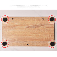 Supporto per piante in metallo multilivello Garvee con base in legno per uso interno ed esterno, balcone, giardino, nero, varie dimensioni