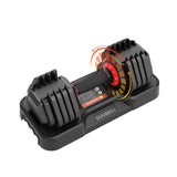 Garvee Set Manubri Regolabili 11,3 kg - 9 Pesate, Ghisa Antiscivolo, Regolazione Rapida e Sicura per Casa e Palestra - 11,3 kg * 1 Pz