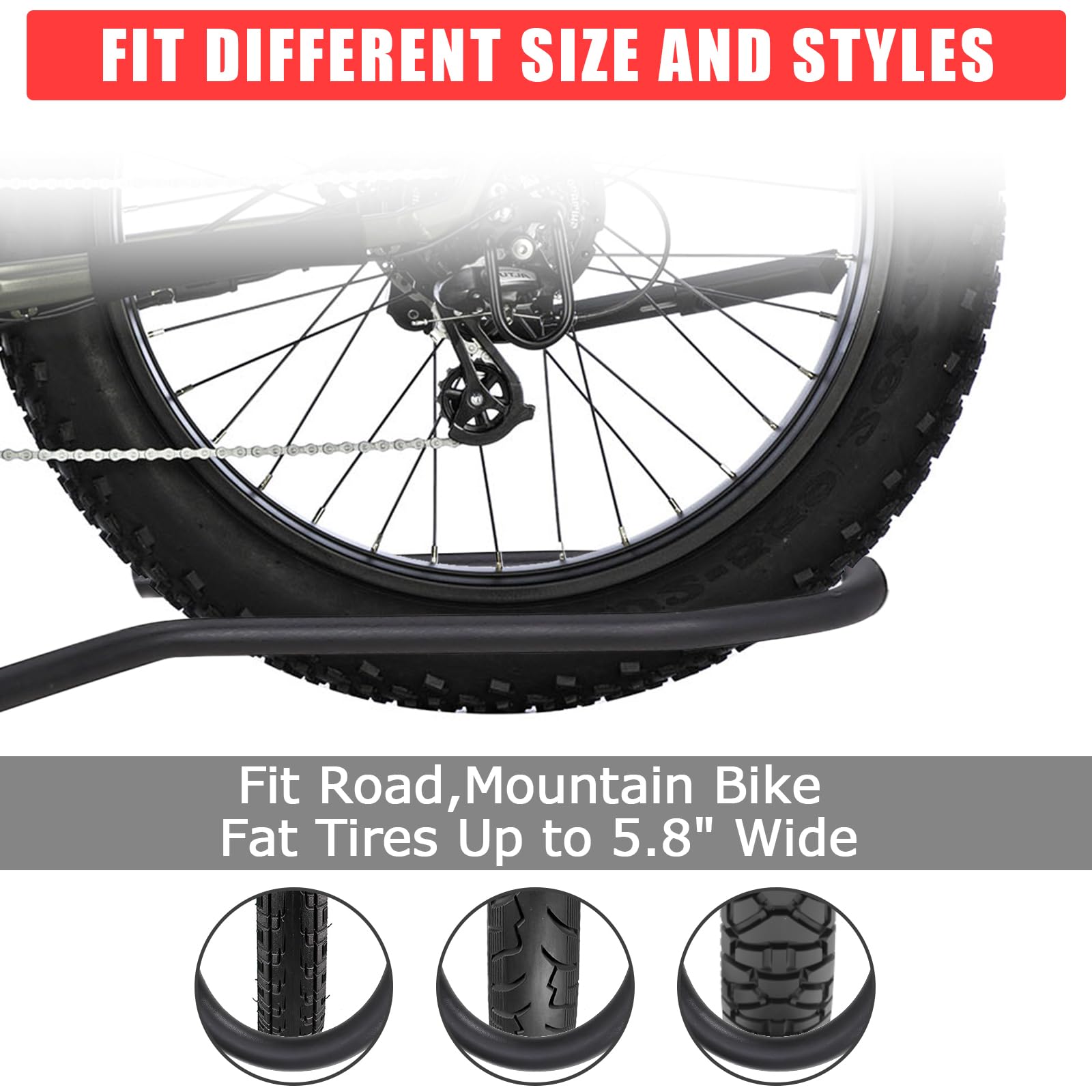 Portabici Garvee da 2 Pollici per Gancio Traino - 2 Bici, Acciaio Robusto con Inclinazione e Serratura | Perfetto per Festa del Papà, SUV e Camion