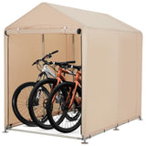Garvee Copertura per Biciclette e Auto Protezione Resistente Impermeabile Struttura in Acciaio Montaggio Facile Adatta agli Esterni - Cachi