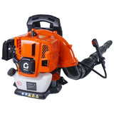 Soffiatore per foglie a zaino Garvee 52CC, motore a 2 tempi da 2,2 CV, per giardino e neve, 780 CFM, ergonomico, leggero, serbatoio da 1,2 l, impugnatura antivibrazione