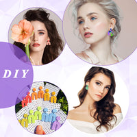 Kit polimerico Garvee da 193 pezzi con 25 stampi, materiale per appendere, verde, per la creazione di gioielli, kit fai da te