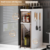 Porta spezie Garvee a 3 ripiani con cassetto, salvaspazio, robusto, per cucina e bagno, compatto, versatile