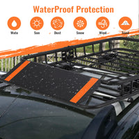 GARVEE Roof Basket 130x91x13 cm – Robusto cestino in acciaio per SUV e pick-up, perfetto per il campeggio e le attività all'aperto