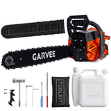 Motosega a Gas Garvee 58cc 2 Tempi Potente - Manico Antiscivolo, Taglio Legno e Potatura 7.3kg ABS e Metallo