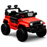 Garvee 12V Kids Electric Off-Road Car Rossa con Telecomando e Bluetooth – SUV Robusto per Bambini e Bambine dai 3 Anni in su - Rosso