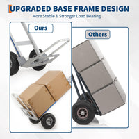 Carrello a Mano in Alluminio Garvee 272 kg - Base Estensibile, Pneumatici 25.4 cm, Leggero e Robusto per Festa del Papà, Casa e Magazzino