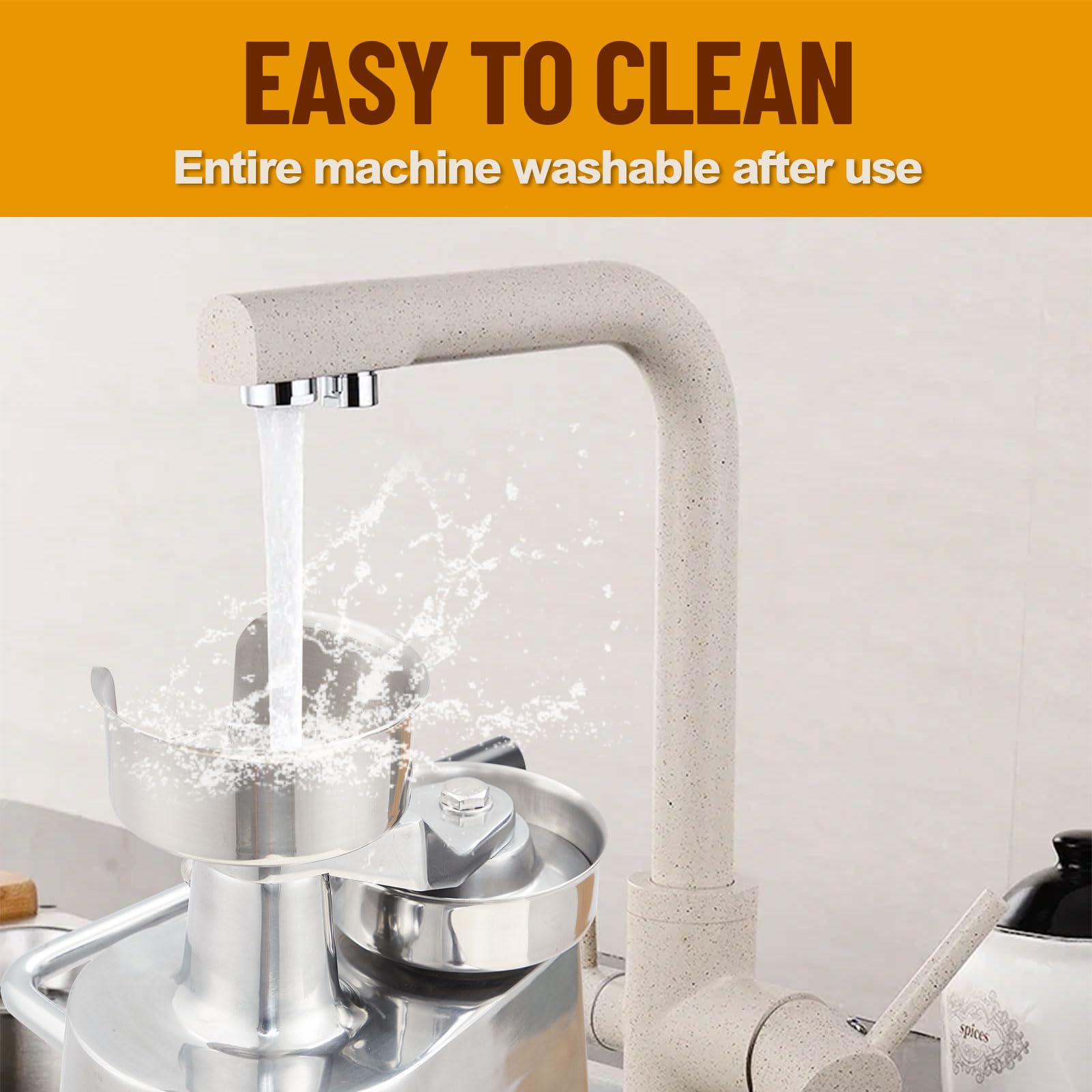 Garvee Burger Patty Maker da 4 pollici in lega di alluminio per ristoranti e food truck, antiruggine da 4 pollici