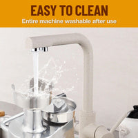 Garvee Burger Patty Maker for 5 pollici in lega di alluminio commerciale per ristoranti e camion di cibo 500 fogli di carta per hamburger antiruggine