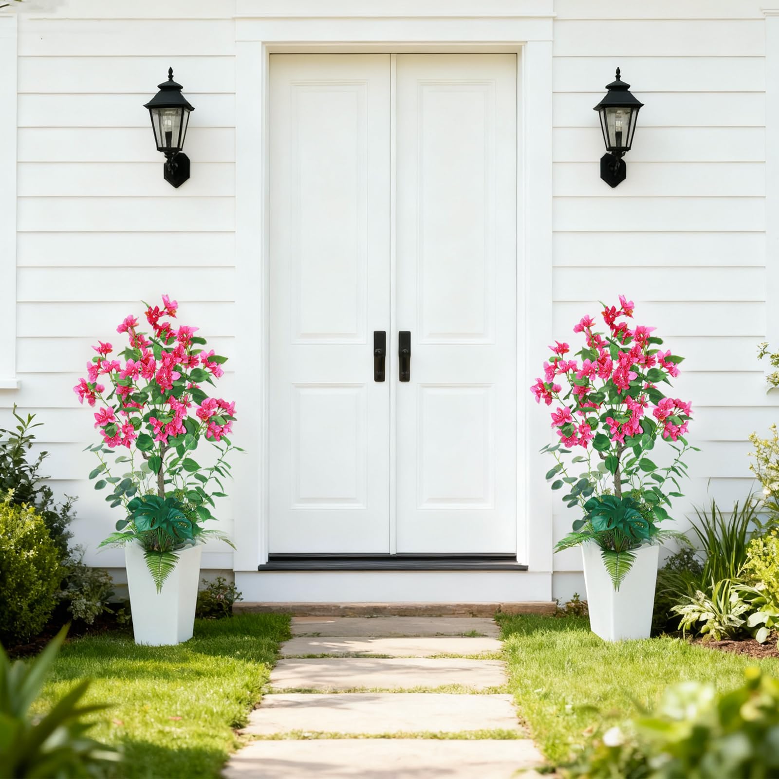 Albero artificiale da interno Garvee da 4 piedi, senza manutenzione, materiale di alta qualità, per casa e ufficio, design realistico, verde