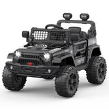 Garvee 12V Kids Electric Off-Road Car Nero con Telecomando e Bluetooth – SUV robusto per bambini e bambine dai 3 anni in su - Nero