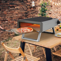 Forno per pizza a gas GARVEE con regolatore e tubo flessibile, forno per pizza portatile da esterno - Ideale per il giardino, per preparare la pizza napoletana a casa