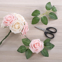 Garvee Scatola di rose artificiali da 25 pezzi, scatola regalo di fiori di sapone, confezione regalo romantica rosa