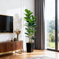 Albero artificiale da interno Garvee da 5 piedi, design realistico, senza manutenzione, versatile per casa e ufficio, verde