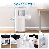 Condizionatore d'aria GARVEE 9000 BTU - Raffreddamento efficiente e funzionamento silenzioso - Materiale robusto - Risparmio energetico e compatto - Per casa e ufficio
