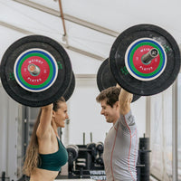 Set Dischi Peso Frazionari Garvee 1,25-37,5 lb Gomma e Acciaio 2" Colore - Regalo Perfetto Festa del Papà per Palestra e Casa