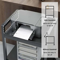 Supporto per PC Garvee Tower, in metallo, a 2 livelli, altezza regolabile, supporto per CPU mobile, compatto e stabile, per uso in ufficio