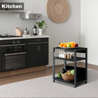 Supporto per PC Garvee a 3 livelli, altezza regolabile, con ruote, metallo, stabile, per ufficio e casa