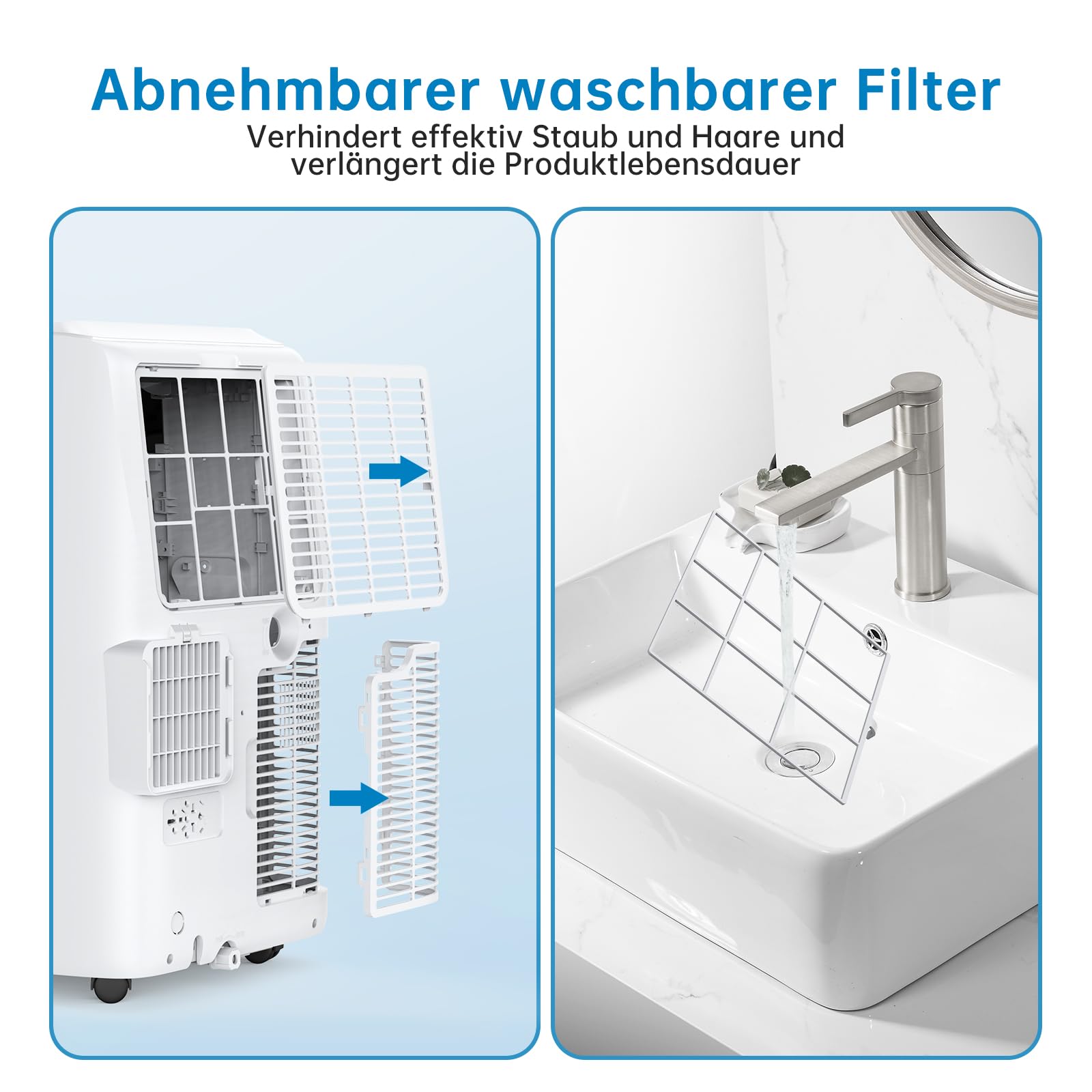 Condizionatore d'aria GARVEE 12000 BTU, efficiente dal punto di vista energetico, silenzioso, compatto e robusto, per soggiorno, ufficio