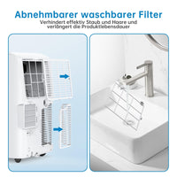 Condizionatore d'aria GARVEE 12000 BTU, efficiente dal punto di vista energetico, silenzioso, compatto e robusto, per soggiorno, ufficio