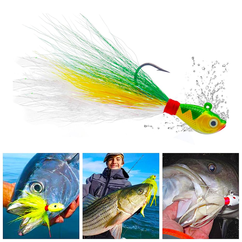 Set di 5 esche Garvee con coda a gobba per la pesca in acqua salata, 15 g, surf e pesca in acqua salata, uso versatile