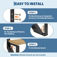 Set di gradini per scale in acciaio Garvee, longheroni per scale in metallo con gambe di rinforzo per uso interno ed esterno, 2 pezzi, verniciati a polvere, capacità di carico di 3000 libbre