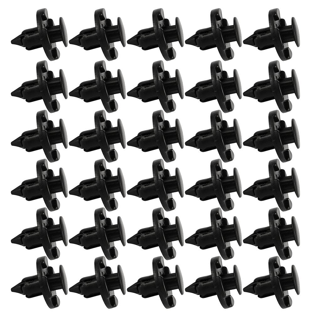 Garvee Set di 30 Clip per Riparazione Auto da 8 mm in Plastica Universale per Paraurti e Parafanghi