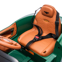 Garvee 12V Auto elettrica per bambini verde scuro con telecomando, veicolo elettrico stabile per divertimento in giardino e tour di scoperta per bambini e bambine dai 3 anni in su