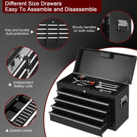 Armadio portautensili Garvee con 8 cassetti, mobile, 2 in 1 staccabile, in metallo, con serratura, per officina e garage, 24 pollici, nero