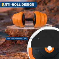 Set Manubri Regolabili Garvee 4 in 1 da 44/66/88 Libbre - Ideale per Festa del Papà, Multifunzionale Casa, PVC Ergonomico Cambio Rapido