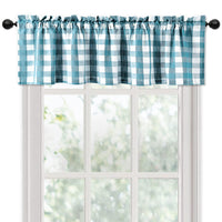 Garvee Valance Buffalo Check Tende per Cucina Mezza Finestra 56" Lunghe Poliestere Filtrante Luce